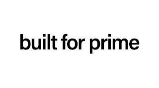 BUILT FOR PRIME logo