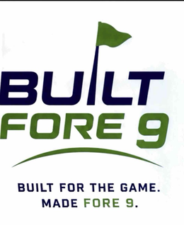 BUILT FORE 9 BUILT FOR THE GAME MADE FORE 9 logo