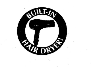 BUILT-IN HAIR DRYER! logo
