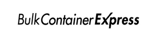BULK CONTAINER EXPRESS logo
