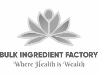 BULK INGREDIENT FACTORY WHERE HEALTH IS WEALTH logo