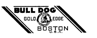 BULL DOG GOLD BOSTON U.S.A. BOSTON WOVENHOSE AND RUBBER COMPANY. logo