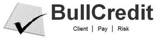 BULLCREDIT | CLIENT | PAY | RISK logo