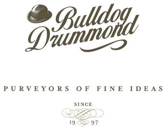 BULLDOG DRUMMOND PURVEYORS OF FINE IDEAS SINCE 1997 logo