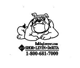 BULLDOGLAWYERS.COM SLD SHOR LEVIN DERITA 1-800-681-7000 logo