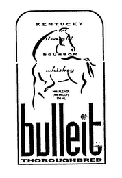 BULLEIT THOROUGHBRED KENTUCKY STRAIGHT BOURBON WHISKEY 50% ALC/VOL (100 PROOF) 750 ML logo