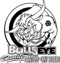 BULLSEYE QUALITY PAINTLESS·DENT REPAIRS logo
