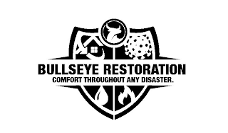 BULLSEYE RESTORATION COMFORT THROUGHOUT ANY DISASTER. logo