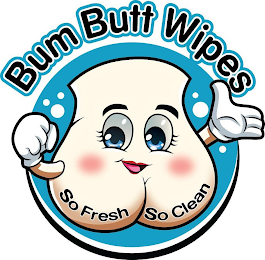 BUM BUTT WIPES SO FRESH SO CLEAN logo