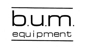 B.U.M. EQUIPMENT logo