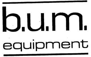 B.U.M. EQUIPMENT logo