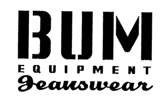 BUM EQUIPMENT JEANSWEAR logo