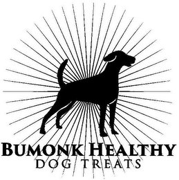 BUMONK HEALTHY DOG TREATS logo