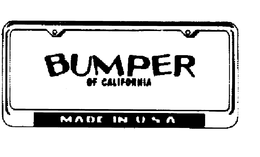 BUMPER OF CALIFORNIA MADE IN U.S.A. logo