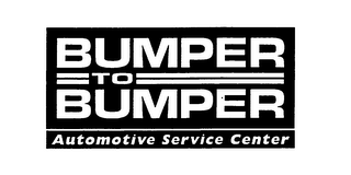 BUMPER TO BUMPER AUTOMOTIVE SERVICE CENTER logo