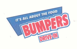 BUMPERS DRIVE-IN IT'S ALL ABOUT THE FOOD logo