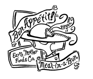 BUN APPETIT! VEGAN EARTH MOTHER FOODS CO. MEAL-IN-A-BUN logo
