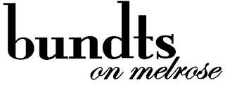 BUNDTS ON MELROSE logo