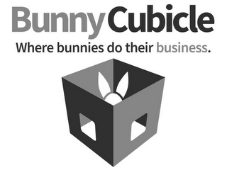 BUNNYCUBICLE WHERE BUNNIES DO THEIR BUSINESS. logo