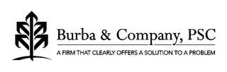 BURBA & COMPANY, PSC A FIRM THAT CLEARLY OFFERS A SOLUTION TO A PROBLEM logo