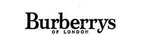 BURBERRYS OF LONDON logo