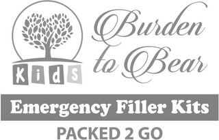 BURDEN TO BEAR KIDS EMERGENCY FILLER KITS PACKED 2 GO logo