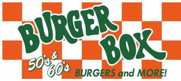 BURGER BOX 50'S & 60'S BURGERS AND MORE! logo