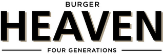 BURGER HEAVEN FOUR GENERATIONS logo