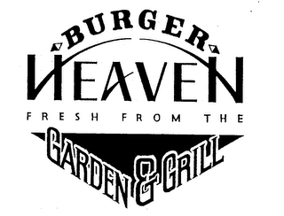 BURGER HEAVEN FRESH FROM THE GARDEN & GRILL logo