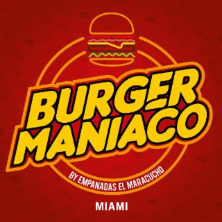 BURGER MANIACO BY EMPANADAS EL MARACUCHO MIAMI logo