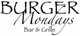 BURGER MONDAYS BAR & GRILLE logo