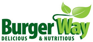 BURGER WAY DELICIOUS & NUTRITIOUS logo