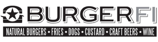 BURGERFI NATURAL BURGERS FRIES DOGS CUSTARD CRAFT BEERS WINE logo