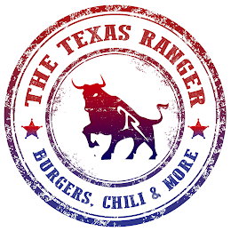 BURGERS, CHILI & MORE THE TEXAS RANGER R logo
