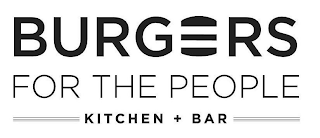 BURGERS FOR THE PEOPLE KITCHEN + BAR logo