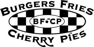 BURGERS FRIES BF CP CHERRY PIES logo