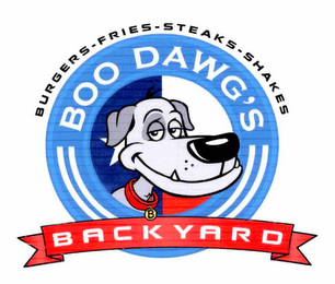 BURGERS-FRIES-STEAKS SHAKES BOO DAWG'S BACKYARD logo