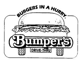 BURGERS IN A HURRY BUMPER'S DRIVE-THRU logo