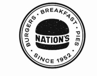 BURGERS NATION'S BREAKFAST SINCE 1952 PIES logo