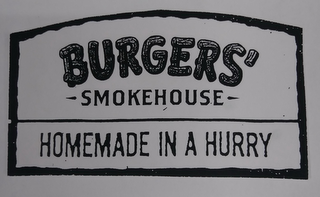 BURGERS' SMOKEHOUSE HOMEMADE IN A HURRY logo