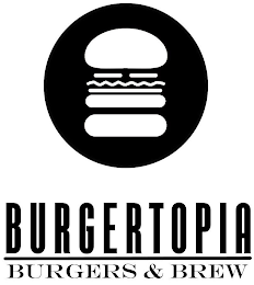 BURGERTOPIA BURGERS & BREW logo