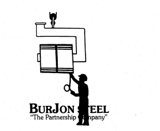 BURJON STEEL "THE PARTNERSHIP COMPANY" logo