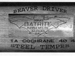 BURKE BATRITE HANNA MFG.  CO.  ATHENS GA.  BEAVER DRIVER STEEL TEMPER logo