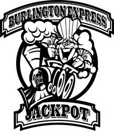BURLINGTON EXPRESS JACKPOT CATFISH BEND logo