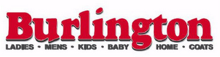 BURLINGTON LADIES · MENS · KIDS · BABY HOME · COATS logo