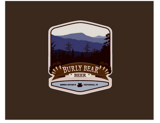 BURLY BEAR · BEER· BREWED & BOTTLED IN CHATTANOOGA, TN logo