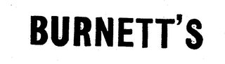 BURNETT'S logo