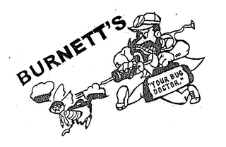BURNETT'S "YOUR BUG DOCTOR." logo