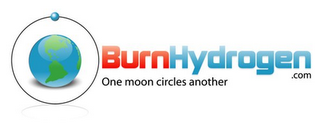 BURNHYDROGEN .COM ONE MOON CIRCLES ANOTHER logo