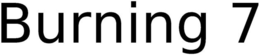 BURNING 7 logo